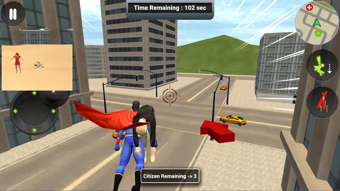 Zrzuty ekranu Flying Superhero Rope Power