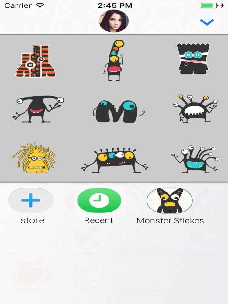 Cute Monster Animated Stickers iPad  Screenshots