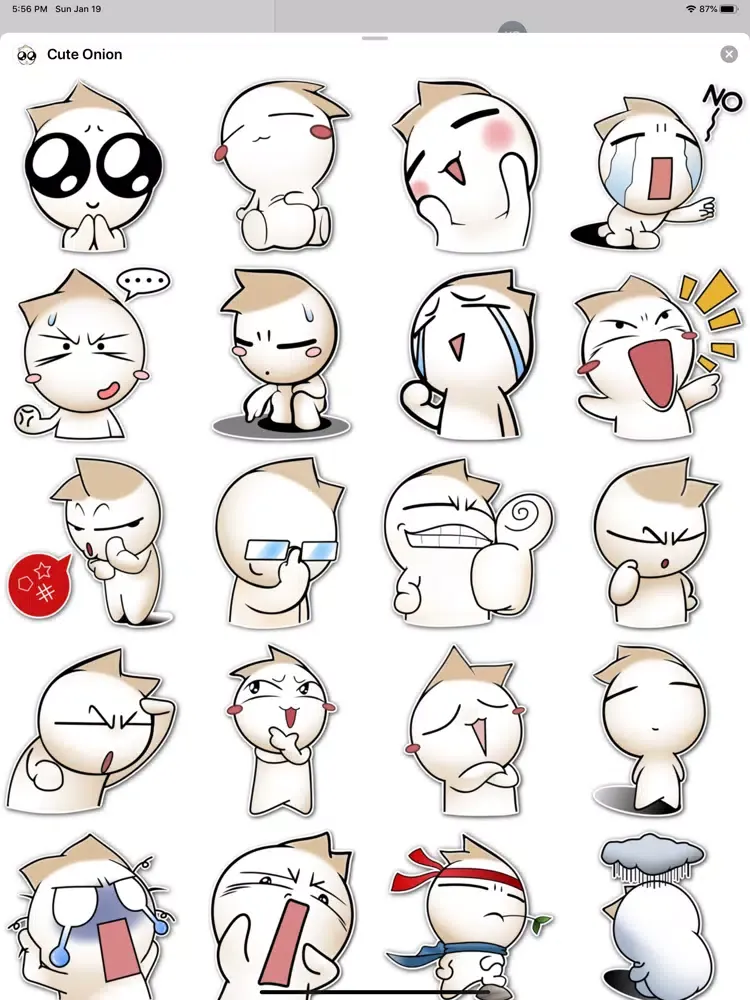 Скриншоты Cute Onion iPad 