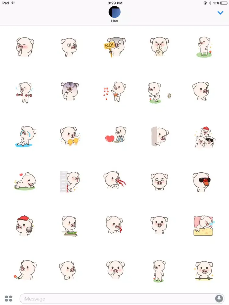 Cutepigmoji iPad  स्क्रीनशॉट