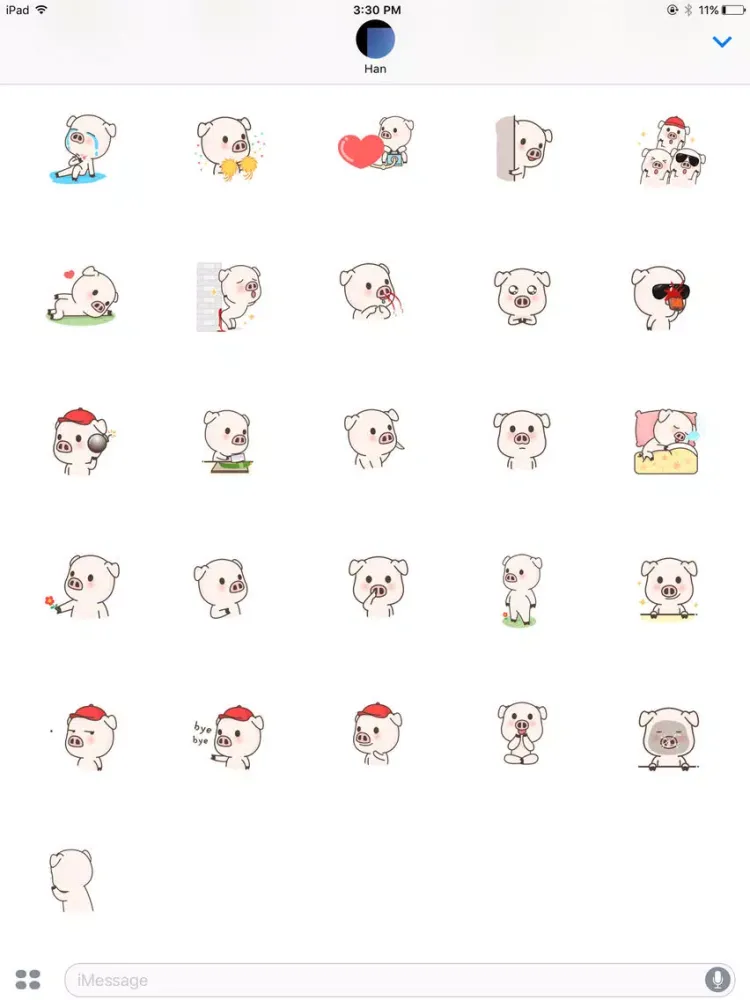 Cutepigmoji iPad  स्क्रीनशॉट
