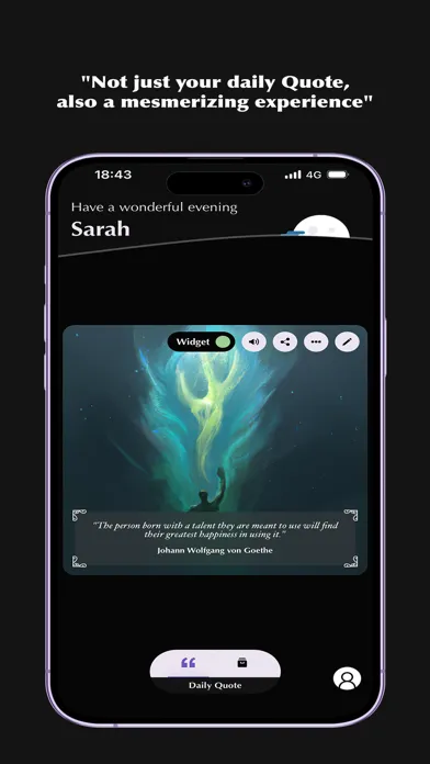 Tangkapan layar Venus: Daily Quote on AI Art
