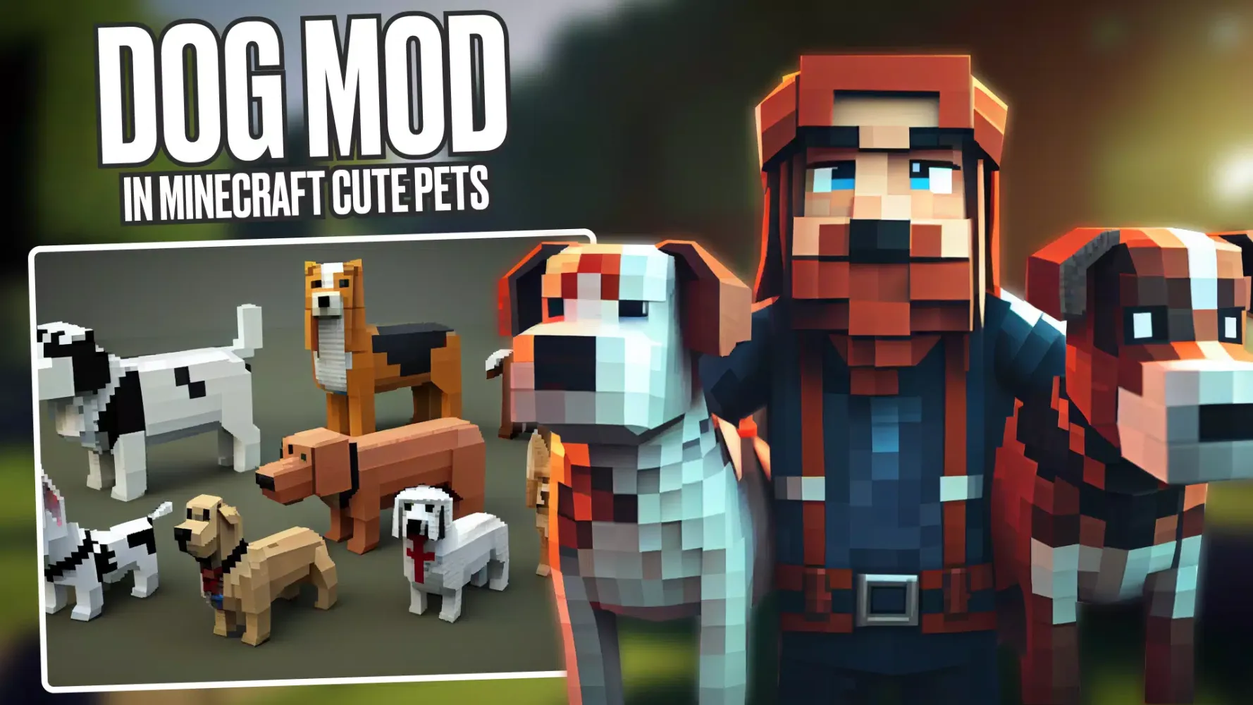 Capturas de tela do Dog Mod in Minecraft Cute Pets