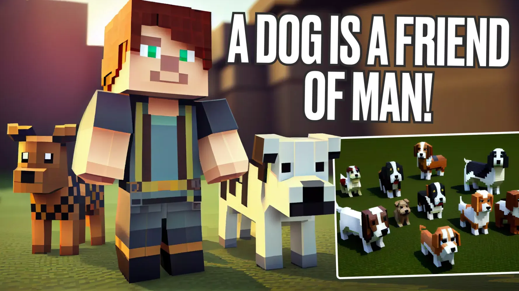 Capturas de tela do Dog Mod in Minecraft Cute Pets