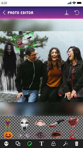 Captures d'écran de Ghost Photo Editor