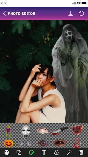 Captures d'écran de Ghost Photo Editor