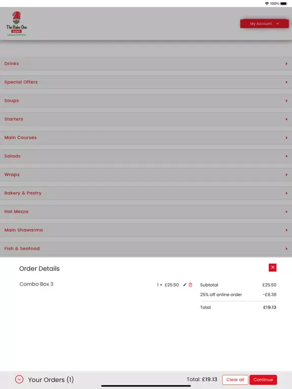 Capturas de pantalla de The Bake One Gosforth iPad 