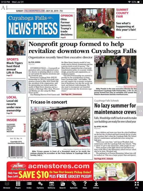 Cuyahoga Falls News Press iPad 应用截图