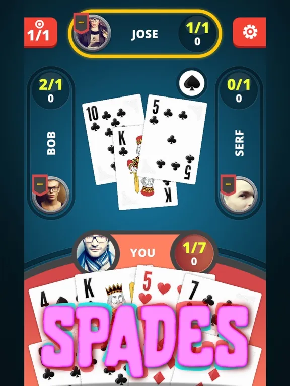 Spades Kings - Card Game iPad 应用截图