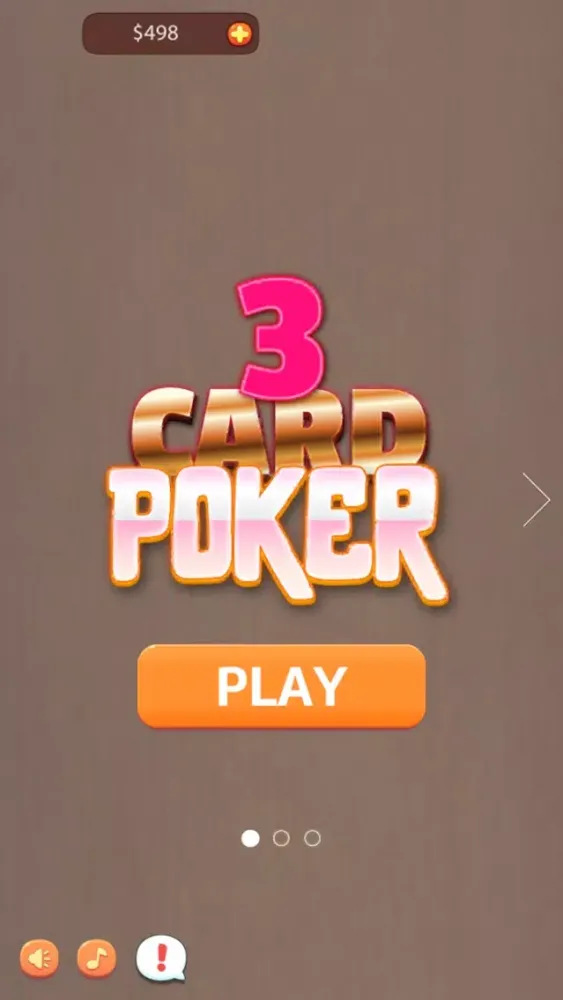 Capturas de tela do Three Cards Casino