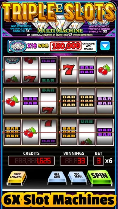 Capturas de pantalla de Triple Slots 6X Machines Multi