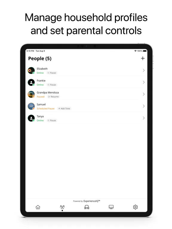 Zrzuty ekranu CV CommandIQ iPad 