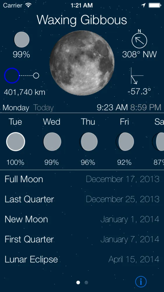 ภาพหน้าจอของ Moon.