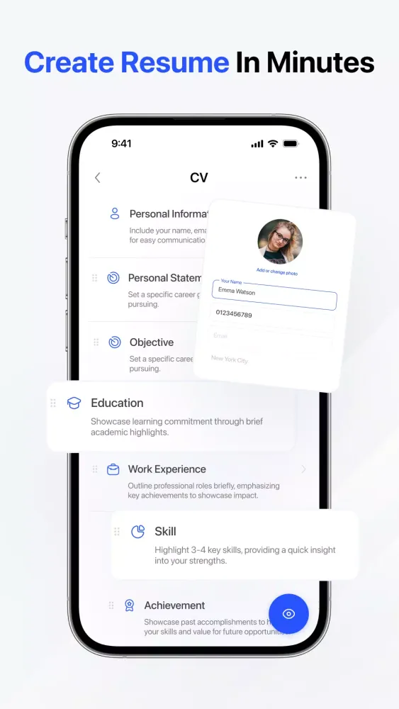 CV Maker and AI CV Builder Screenshots