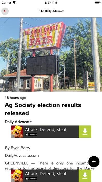 Screenshot di Greenville Daily Advocate