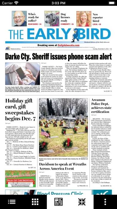 Screenshot di Greenville Daily Advocate