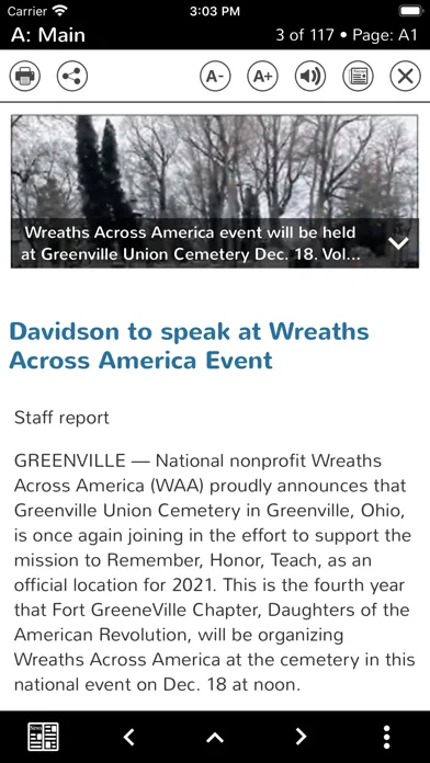 Screenshot di Greenville Daily Advocate
