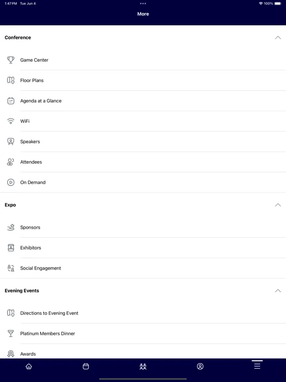 Cvent Events iPad 应用截图