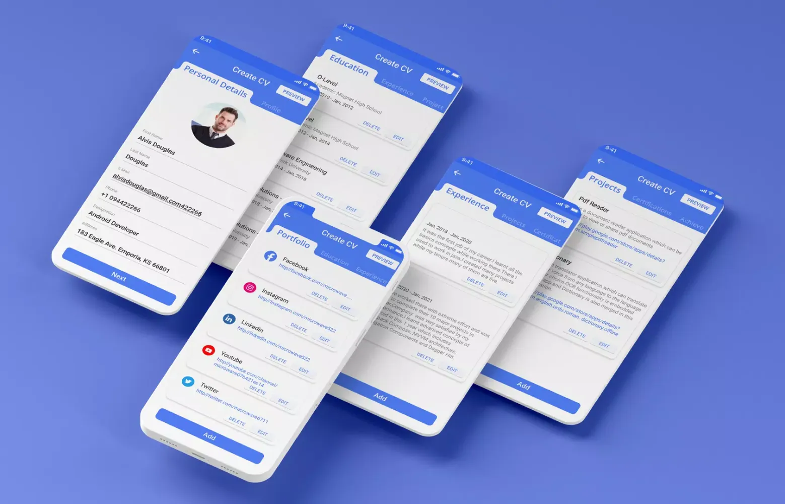 Easy Resume Builder & Quick CV Screenshots