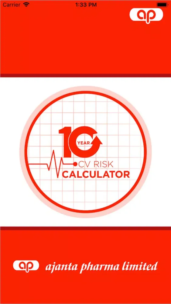 10 Year CV Risk Calculator Screenshots