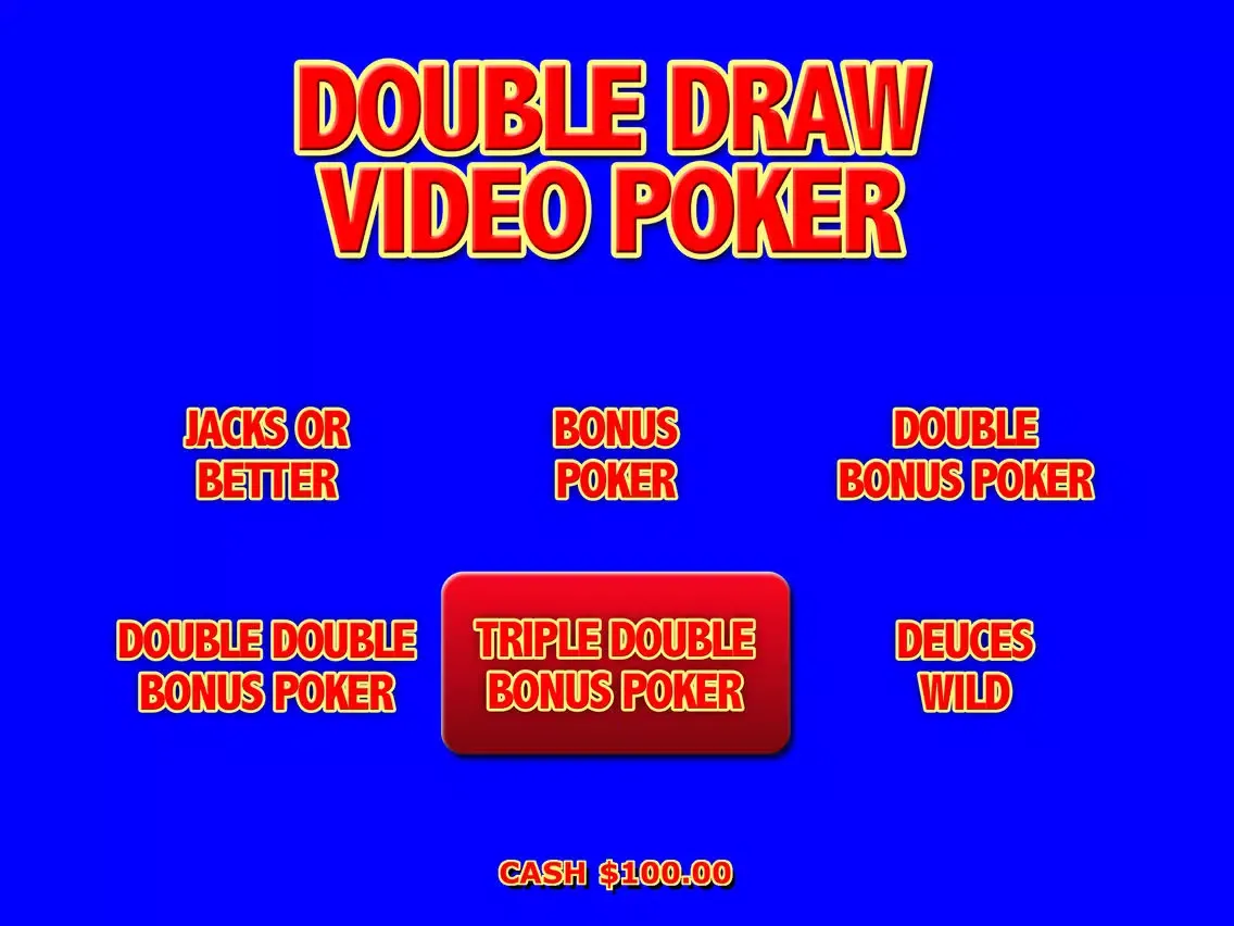 Tangkapan layar Double Draw Video Poker iPad 