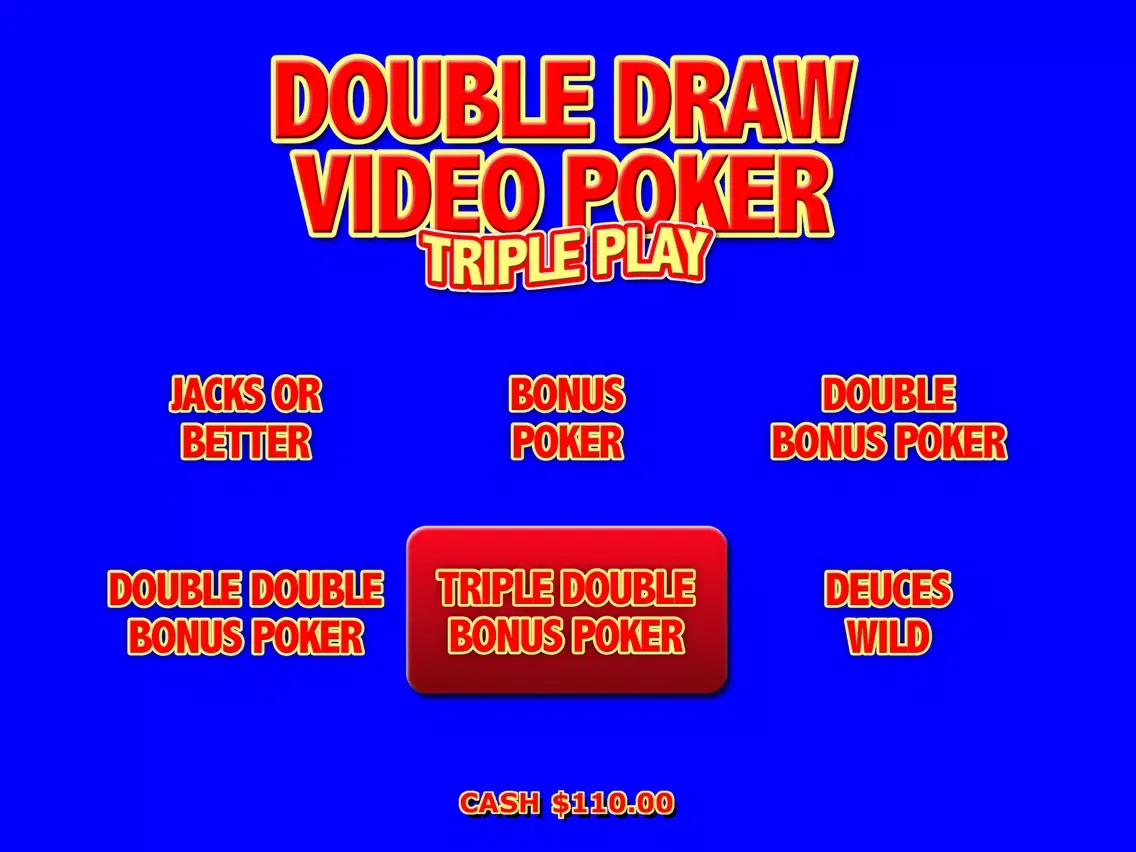 Screenshot di Double Draw Poker Triple Play iPad 