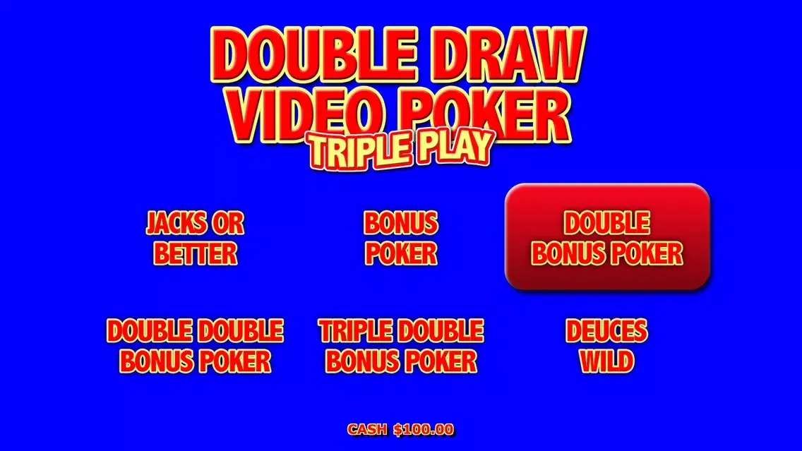 Screenshot di Double Draw Poker Triple Play