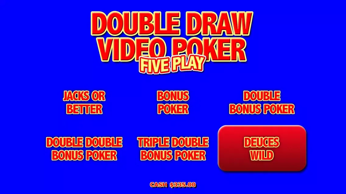 Double Draw Video Poker 5 Play স্ক্রিনশট