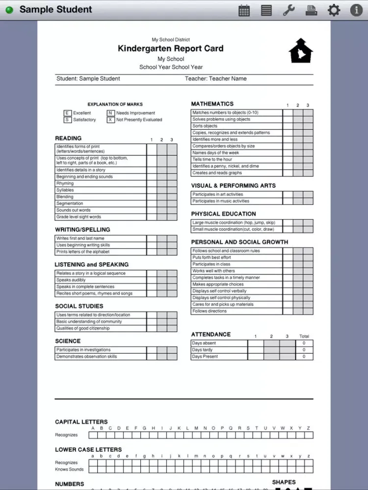 Ảnh chụp màn hình của Report Card Maker iPad 