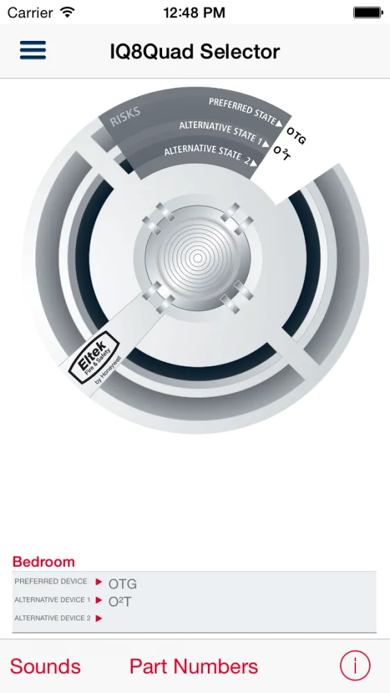 ภาพหน้าจอของ IQ8Quad Selector Eltek