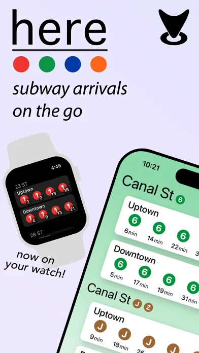 Zrzuty ekranu Here - Subway Arrivals