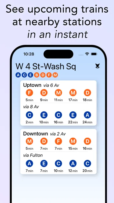 Zrzuty ekranu Here - Subway Arrivals