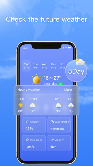 Cloud Warn - Weather Forecast 스크린샷