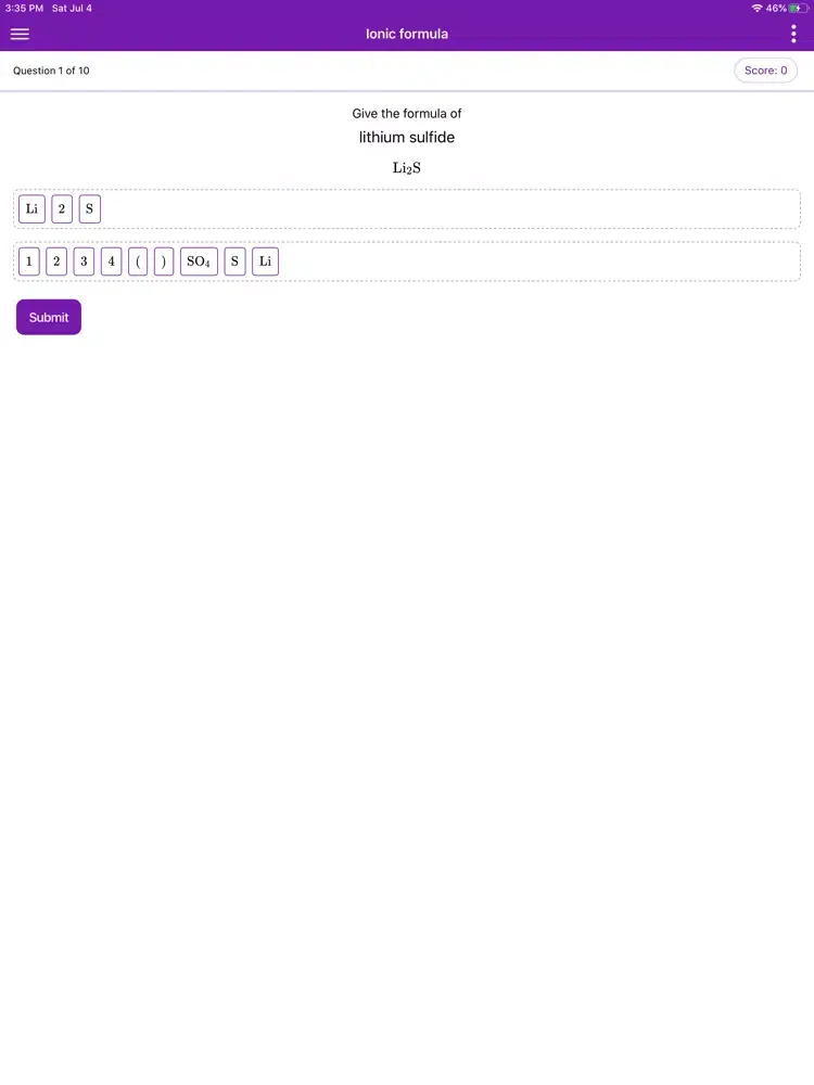 Ionic formula iPad 应用截图