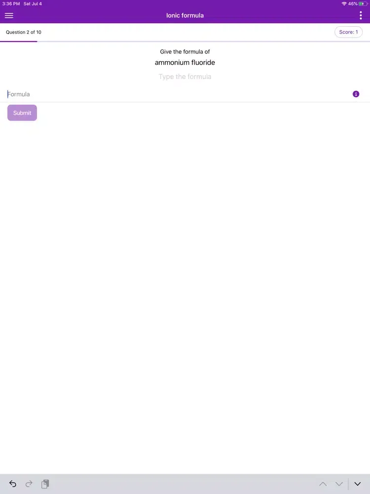 Ionic formula iPad 应用截图