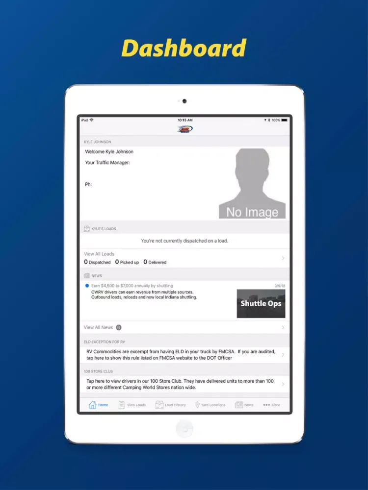 Zrzuty ekranu CWRV Driver iPad 