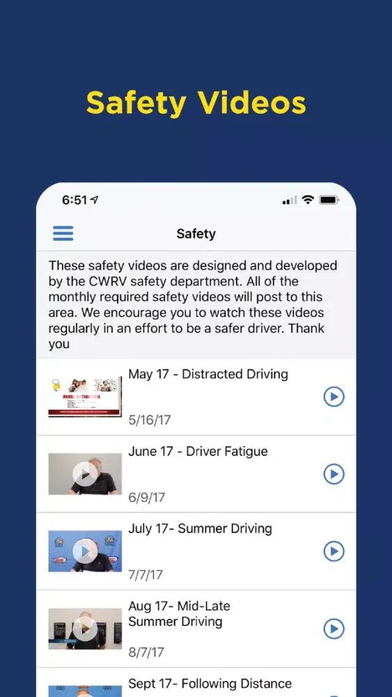Zrzuty ekranu CWRV Driver