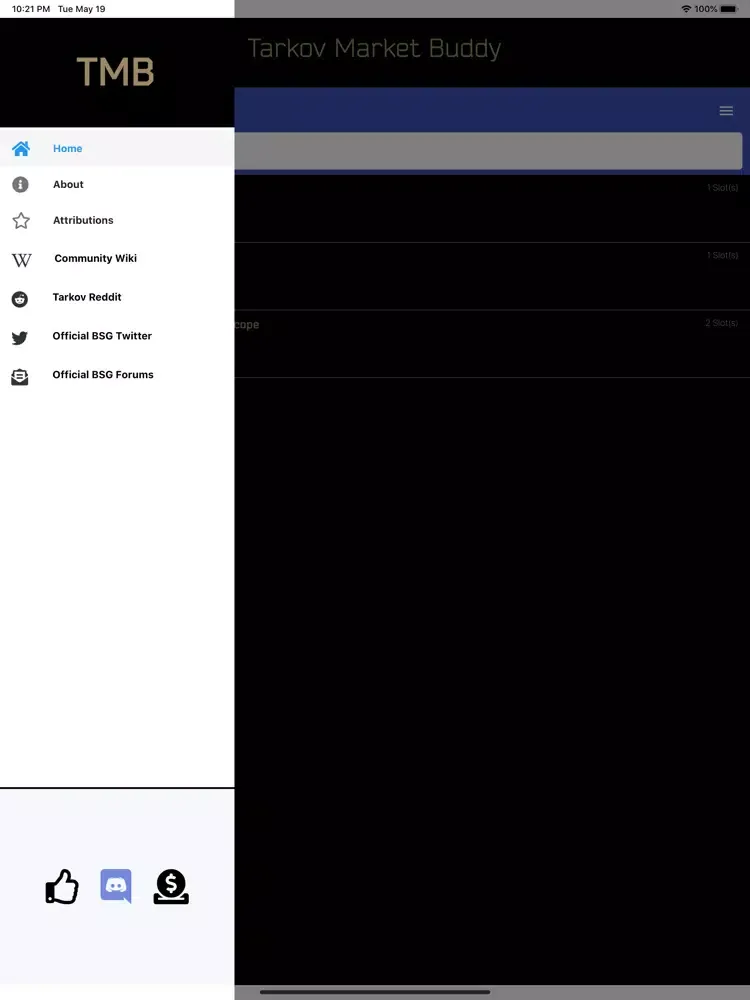 Tarkov Market Buddy iPad  スクリーンショット