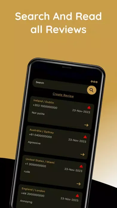 OBL - Report a Number Screenshots