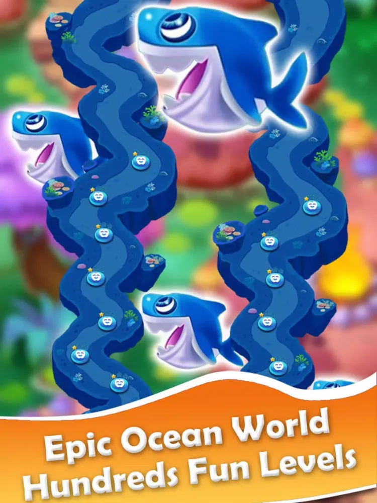 Zrzuty ekranu Fish Blast - Best Ocean Crush Match 3 Mania Game iPad 