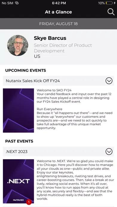 Nutanix Global Events স্ক্রিনশট