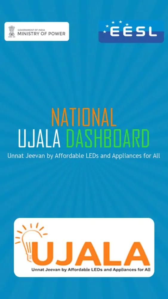 Capturas de tela do National UJALA Dashboard-Ministry of Power,India