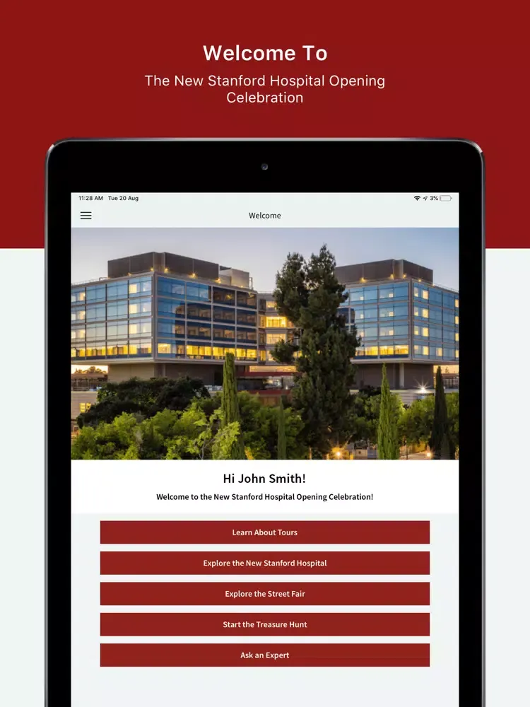 New Stanford Hospital Opening iPad  Screenshots
