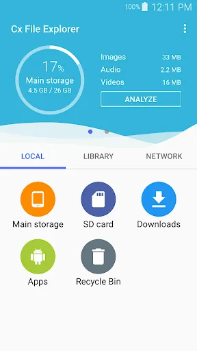 Tangkapan skrin Cx File Explorer
