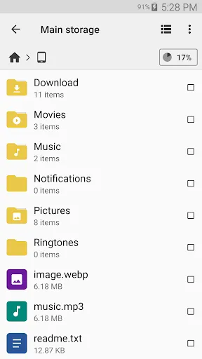 Tangkapan skrin Cx File Explorer