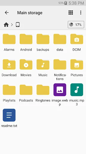 Tangkapan skrin Cx File Explorer