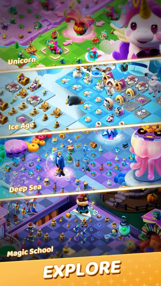 Capturas de pantalla de Merge Fairy Tales - Merge Game