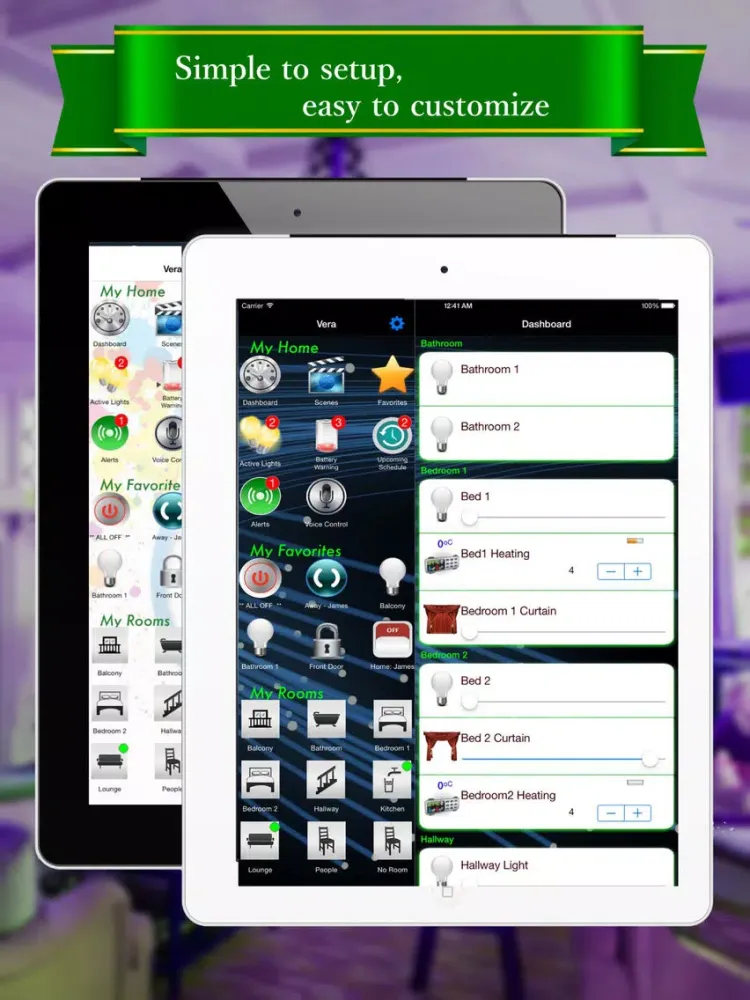 VeraMate - for Vera iPad  Screenshots
