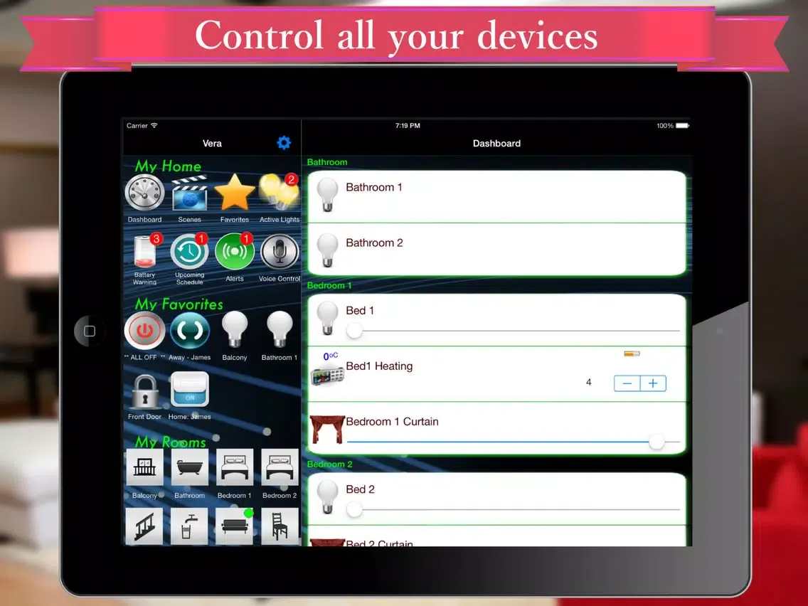 VeraMate - for Vera iPad  Screenshots