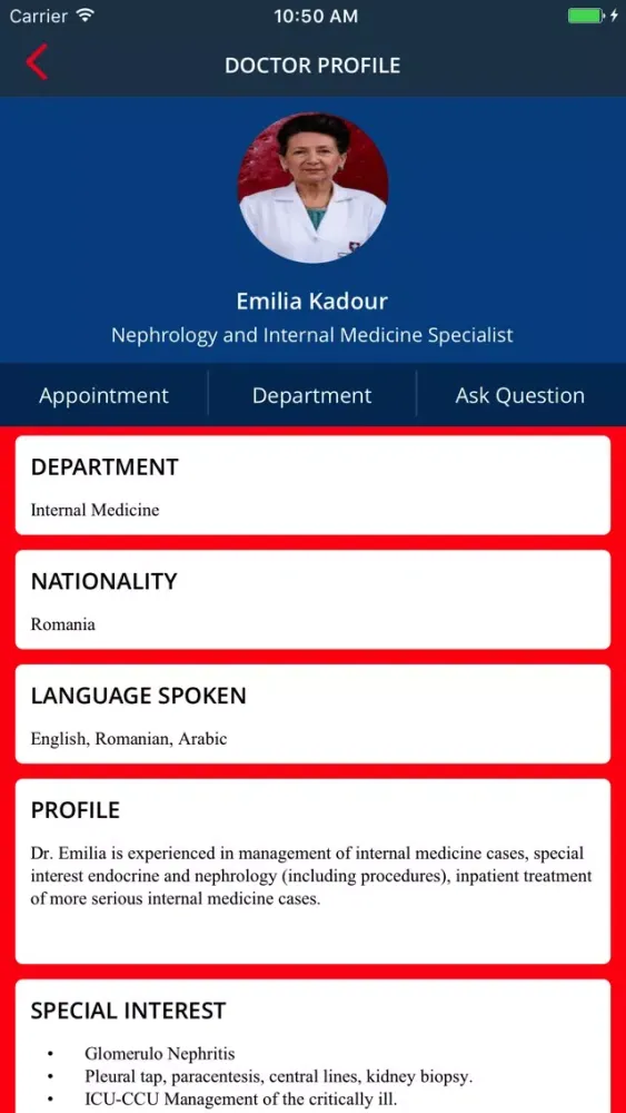 Capturas de pantalla de Canadian Specialist Hospital